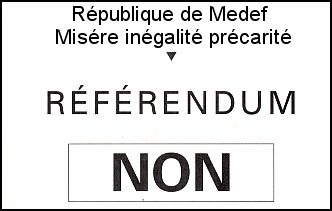 Les nouvelles couleurs du drapeau de la république de medef Non3-3