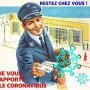 200407 - Restez chez vous je vous apporte le coronavirus Détournement (...)
