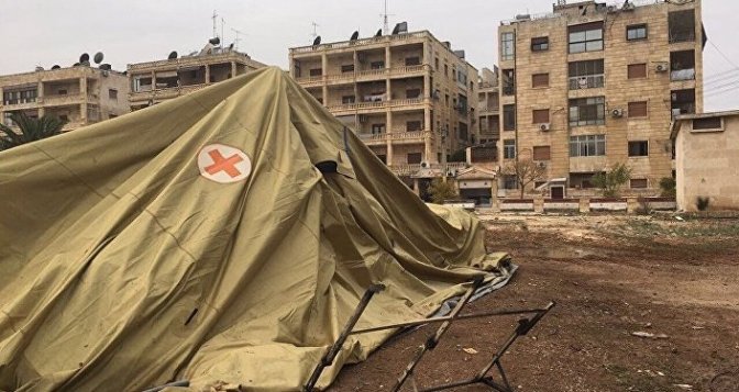 Hôpital mobile russe bombardé par l'opposition syrienne à Alep
