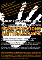 22 novembre, Pisa. Manifestazione antirazzista