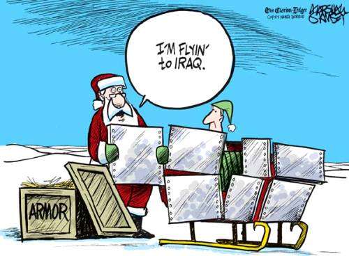 Who Would Jesus Bomb? Or Mohammed? Or Santa? Stop the Military Madness!