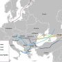 Tracé des gazoduc Turquie Mer Caspienne